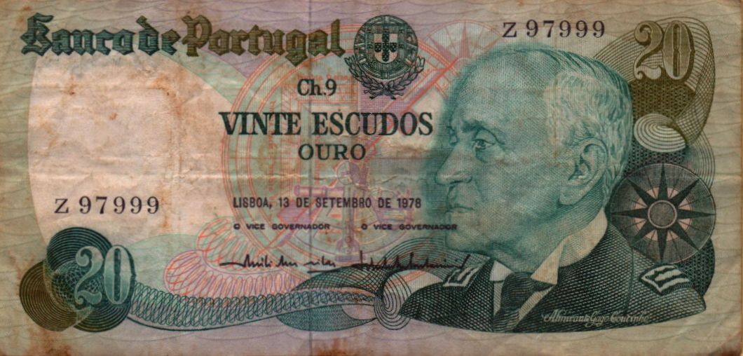 Portugal 20 1978 VF P-176/a1<b>[Serial# 97999]</b>